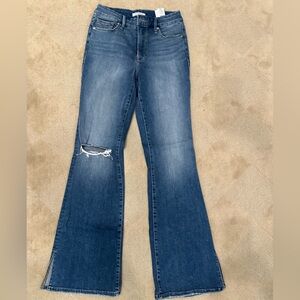 GOOD AMERICAN Dark Blue Flare Jeans